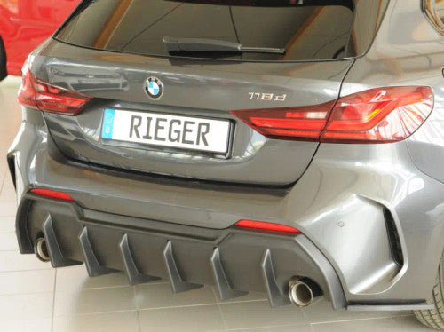 BMW M135i F40 (2019+) Rieger Rear Diffuser Gloss Black 00088316