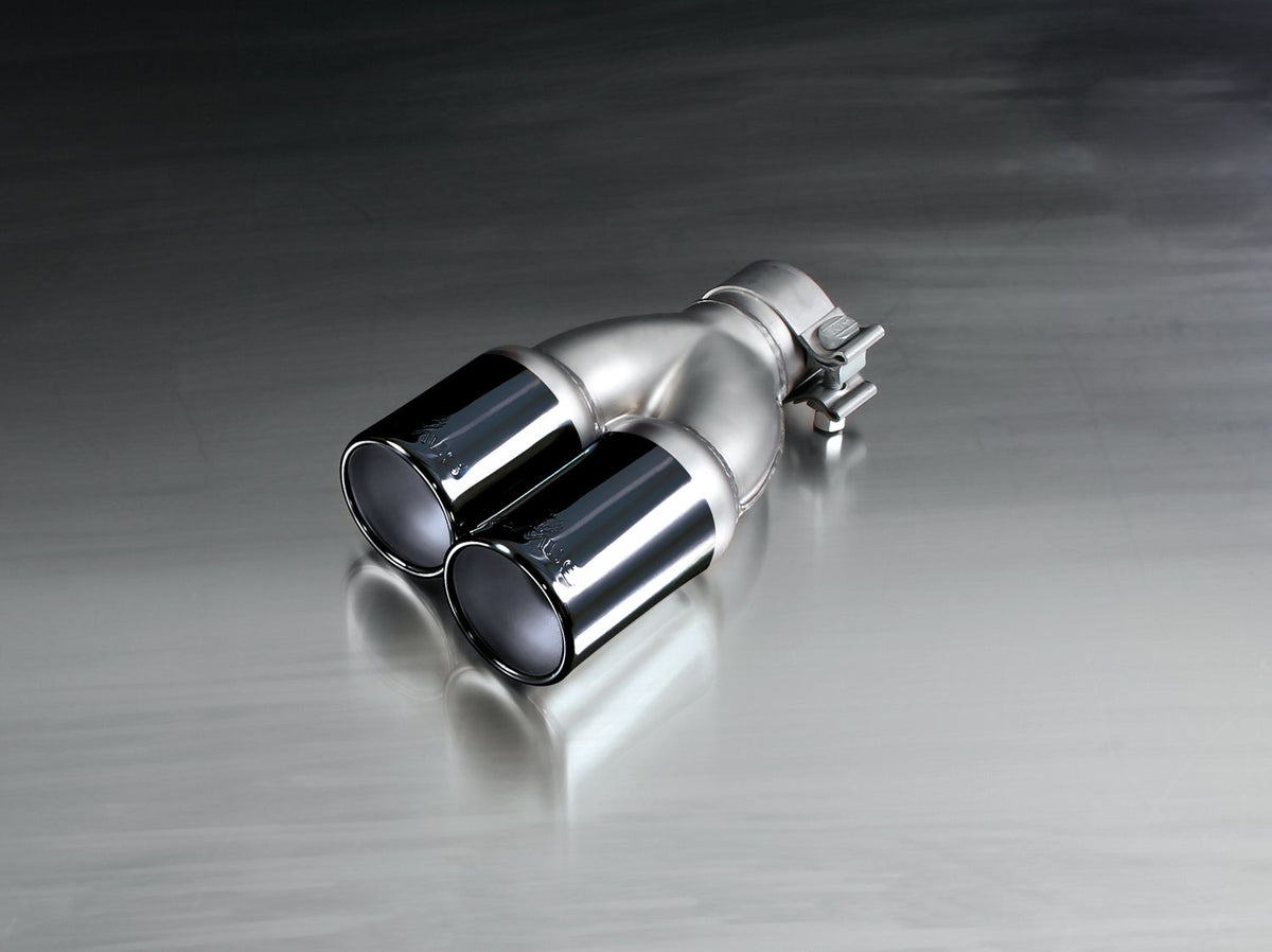 BMW 420d F32 F36 2013+ rear silencer, Remus 4-tip Ø76mm stainless