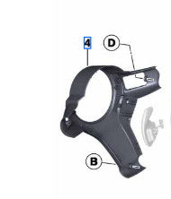 F87 F80 F82 F83 F10 F06 F12 F13 BMW M2 M3 M4 M5 M6 Steering Wheel Trim 32307848269