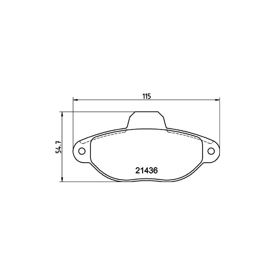 WVA 21436 Mintex MDB2484 Brake Pad Set - Fast Road & Track Day Fit