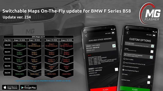 BMW S63 ECU Flash Software MG Flasher Tuning Maps