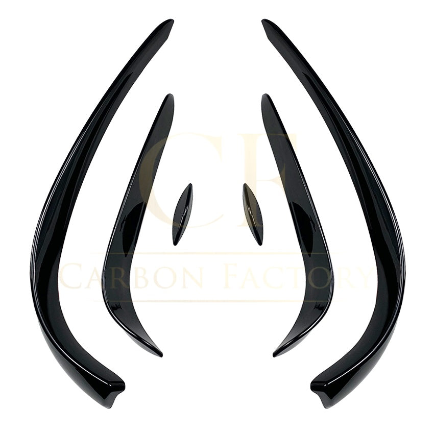 W205 C Class AMG bumper front canards (6 pcs) gloss black