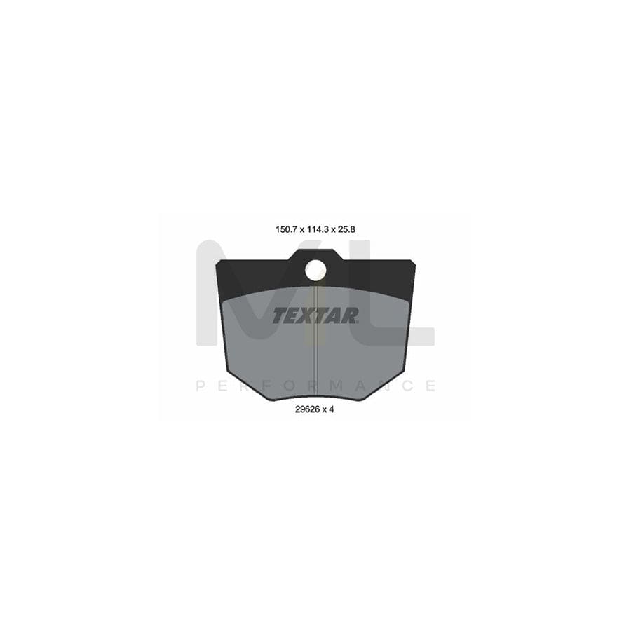 Wabco Calipers Textar 2962603 Brake Pad Set no wear sensor