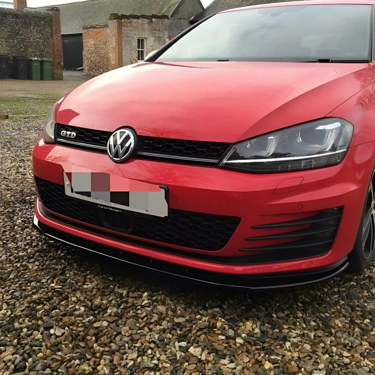 VW Golf MK7 GTI GTD front splitter, ABS plastic