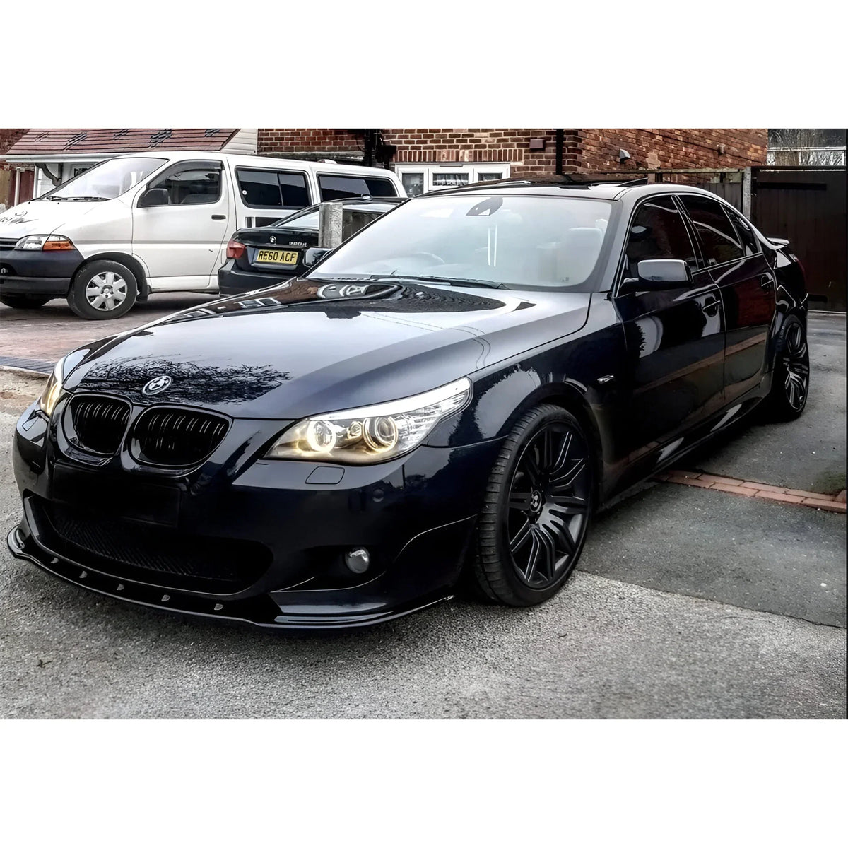 BMW E60 5 Series front splitter - lightweight ABS, OEM-fit, paintable