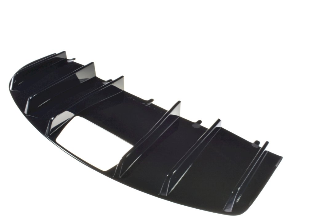 Tesla Model X (2015-) rear diffuser - Maxton Design gloss black