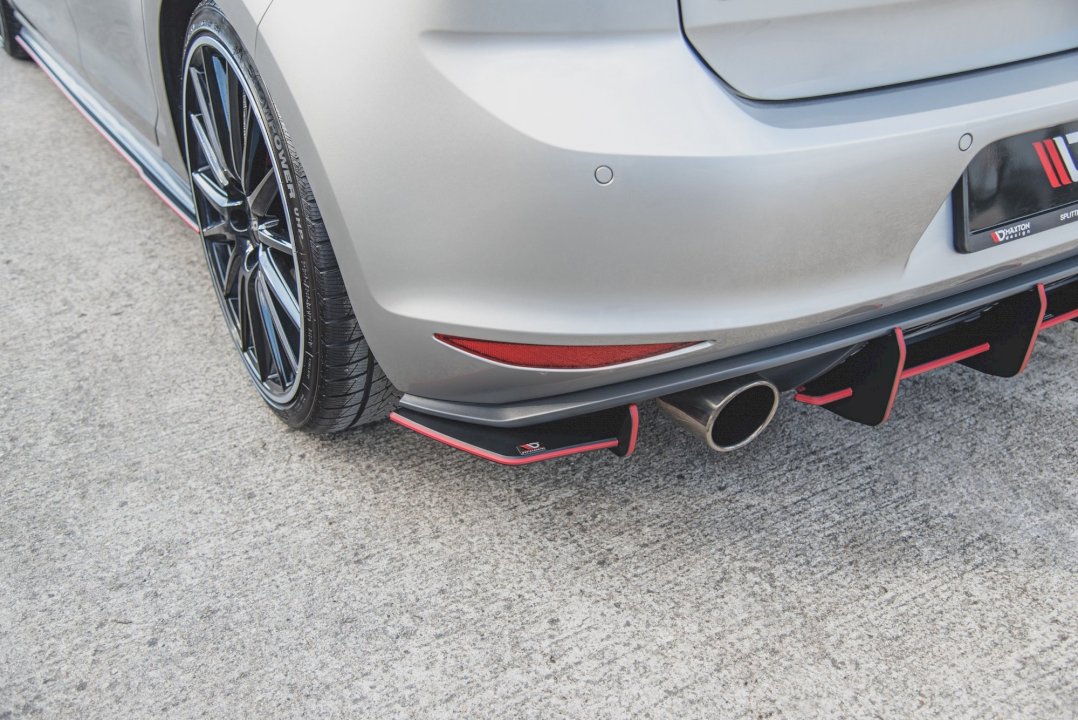 VW Golf Mk7 GTI rear side splitters Maxton Design STREET PRO V.1
