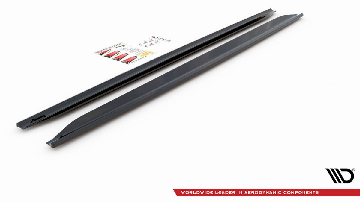 Audi RS4 B7 (2006-2008) Maxton Design ABS Side Skirt Splitters