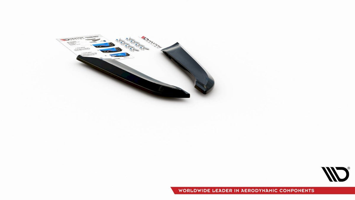 Audi RS4 B7 (2006-2008) Rear Side Splitters V1 - Maxton Design ABS