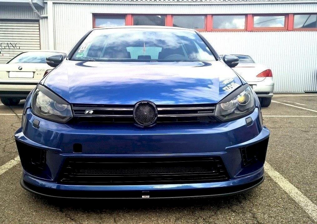 VW Golf MK6 R400 bumper front splitter - Maxton Design ABS lip