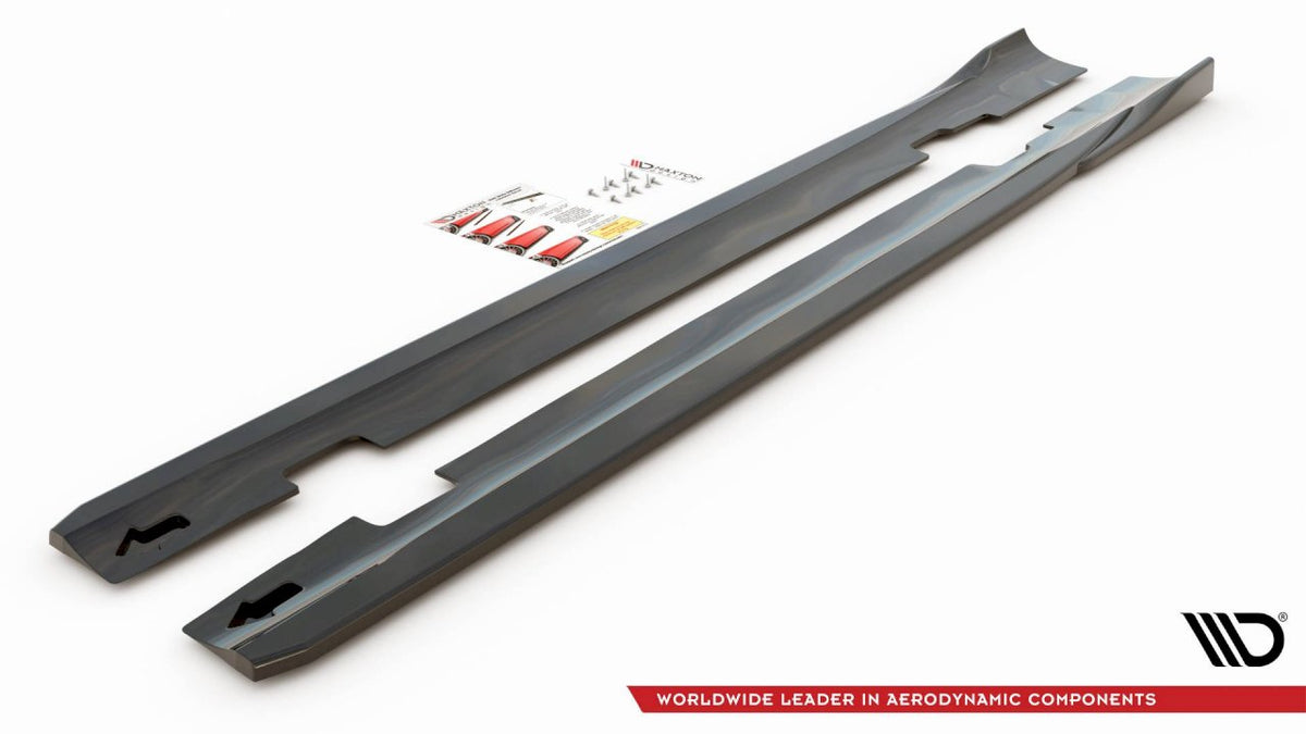 Ford S-Max MK2 Facelift (2019-) side skirt splitters, Maxton Design ABS set