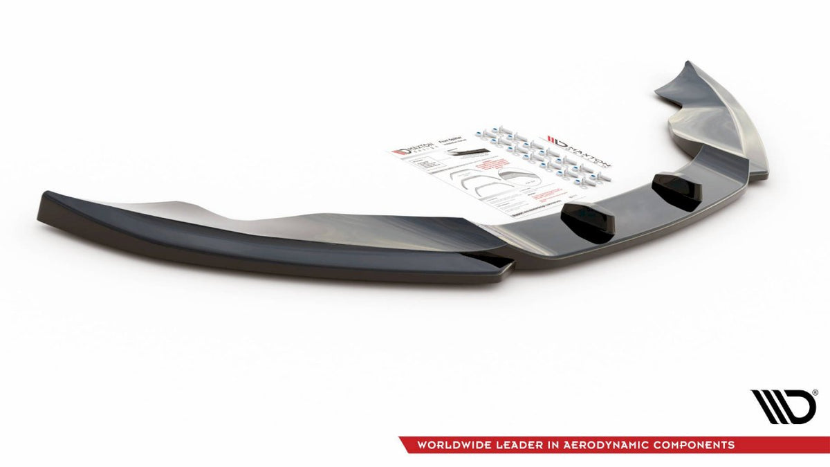 Audi Q7 S-Line MK1 (2005-2009) front splitter - Maxton Design ABS