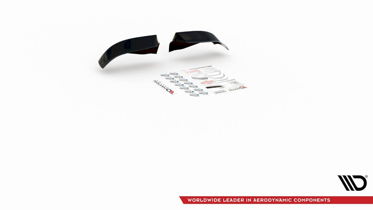 BMW M5 E39 & 5 M-Pack front side splitters, Maxton Design gloss black set