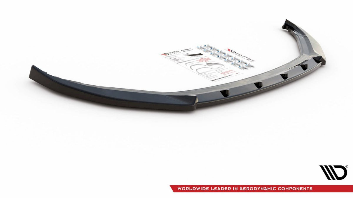 Skoda Kamiq (2019-) front splitter V2 - ABS plastic, TÜV MATERIALGUTACHTEN certified