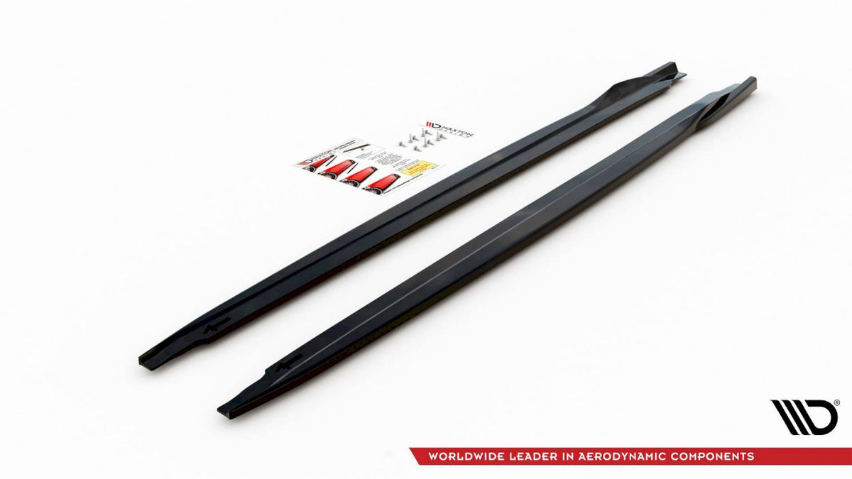 VW UP GTI 2018-2023 Maxton Design Gloss Black Side Skirts Diffusers, MD-UPGTI-SKIRT
