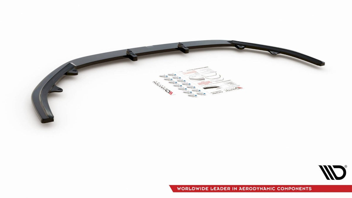 Mazda CX-3 (2015-2018) Maxton Design Front Splitter V1, Gloss Black ABS