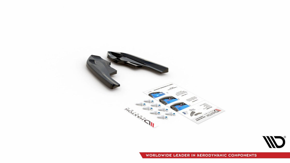 VW Golf R Mk8 (2020-2024) Rear Side Splitters V.4 - Maxton Design ABS