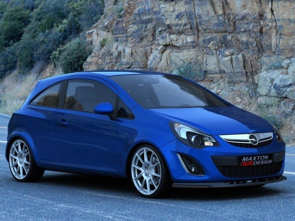 Opel Corsa D Facelift 2011-2014 front splitter - Maxton Design ABS kit