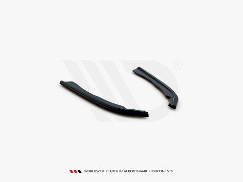 BMW G22 4 Series M Sport Rear Side Splitters V.1 - Maxton Design Gloss Black