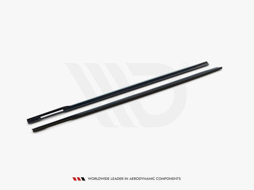 BMW 4 Series G22 M Sport side skirts diffusers V.1 gloss black