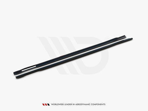 BMW G22 4 Series M Sport Pack side skirt diffusers V3 gloss black