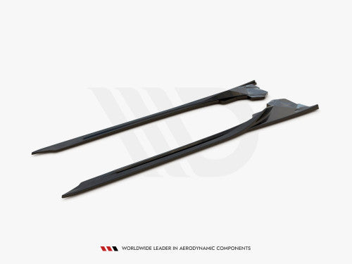 BMW i8 (2014-2020) Side Skirt Splitters, Gloss Black - Maxton Design