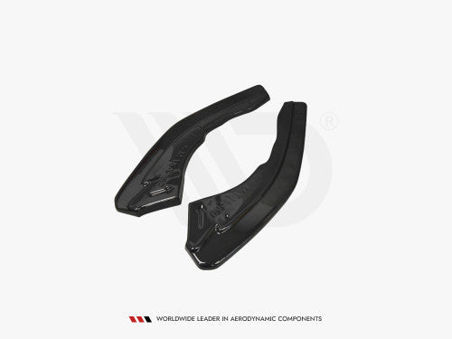 BMW M2 F87 rear side splitters - Maxton Design gloss black pair