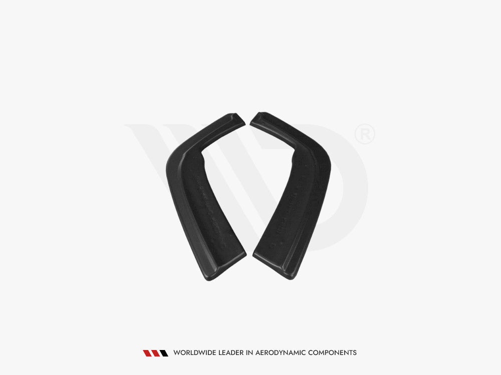 BMW M3 E46 Coupe (2000-2006) rear side splitters, Maxton Design, gloss black