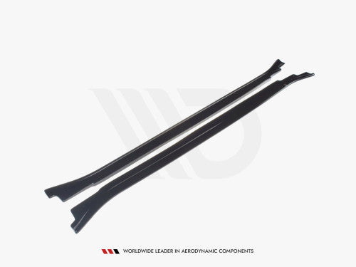 BMW X5 E70 LCI M Sport (2010-2013) Maxton Design Gloss Black Side Skirt Extensions