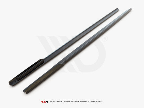 BMW 7 Series G11 M-Pack Facelift (2019+) Maxton Design Gloss Black ABS Side Skirts