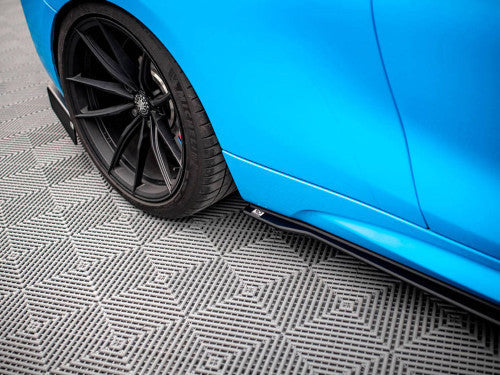 BMW M2 F87 Side Skirt Diffusers - Maxton Design Street Pro, 10mm ABS
