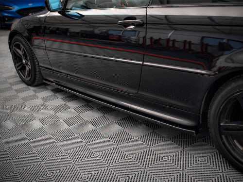 BMW E46 Coupe M-Pack Side Skirts Diffusers V.2 Gloss Black