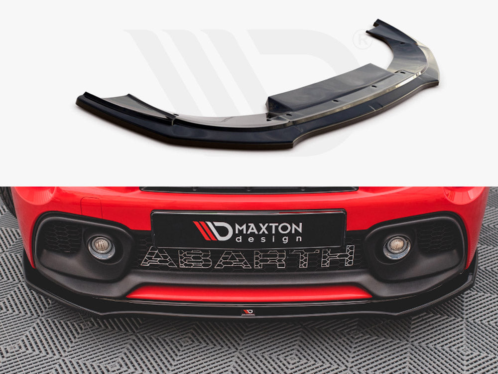 Fiat 500 Abarth MK1 Facelift (2016-2023) front splitter, Maxton Design MD-FS-500AB-F