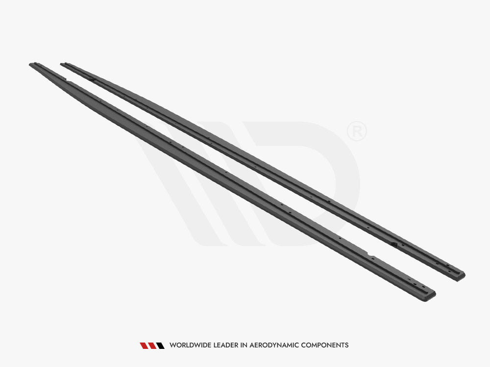 Audi RS3 Sedan 8Y side skirts diffusers, ABS plastic, matte black