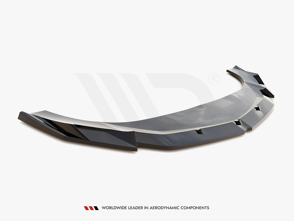 Lamborghini Urus Mk1 (2018-2024) Maxton Design V.1 Front Splitter, Gloss Black ABS