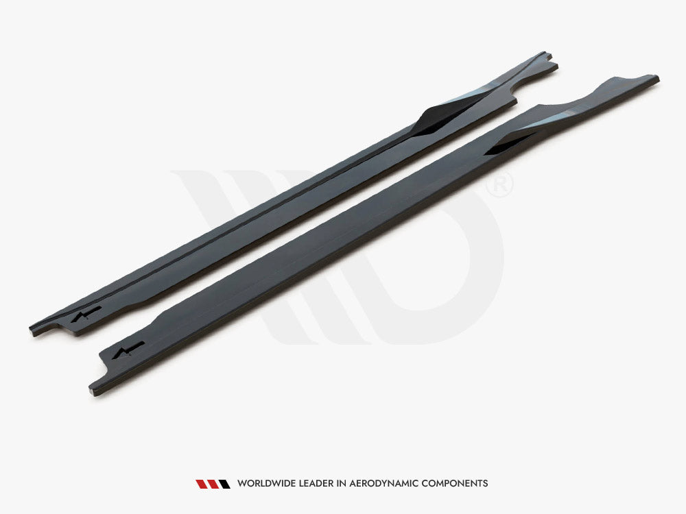 Porsche 992 Carrera Aero side skirts diffusers V.1 - Maxton Design ABS