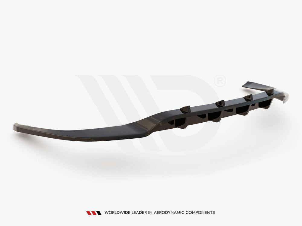 Porsche Panamera E-Hybrid 971 rear splitter - Maxton Design gloss black