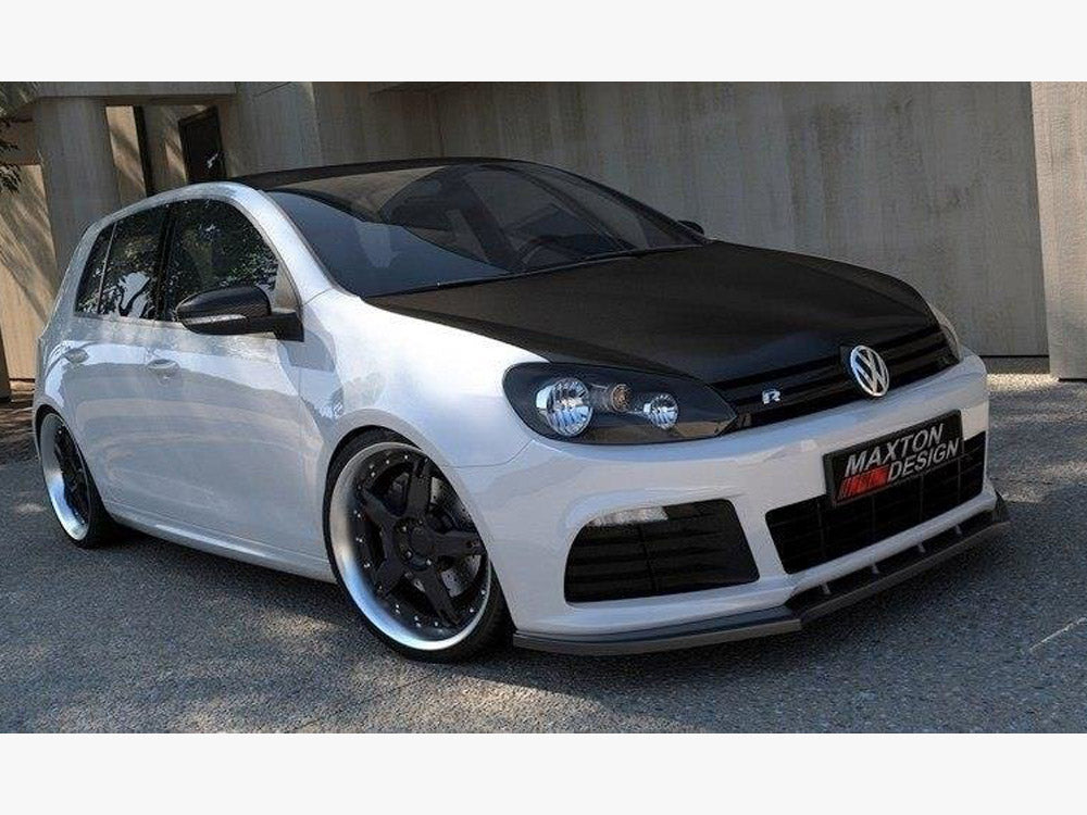 VW Golf Mk6 R front splitter kit, Maxton Design ABS