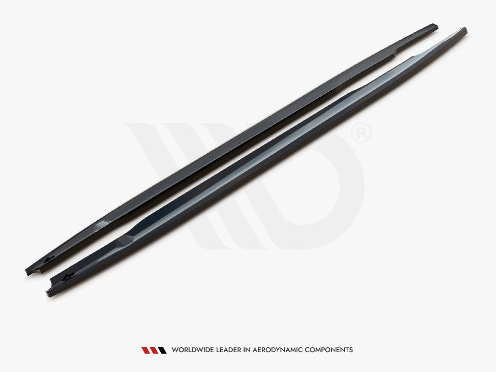 Mercedes C W206 AMG-Line & C43 side skirts diffusers, Maxton Design ABS kit