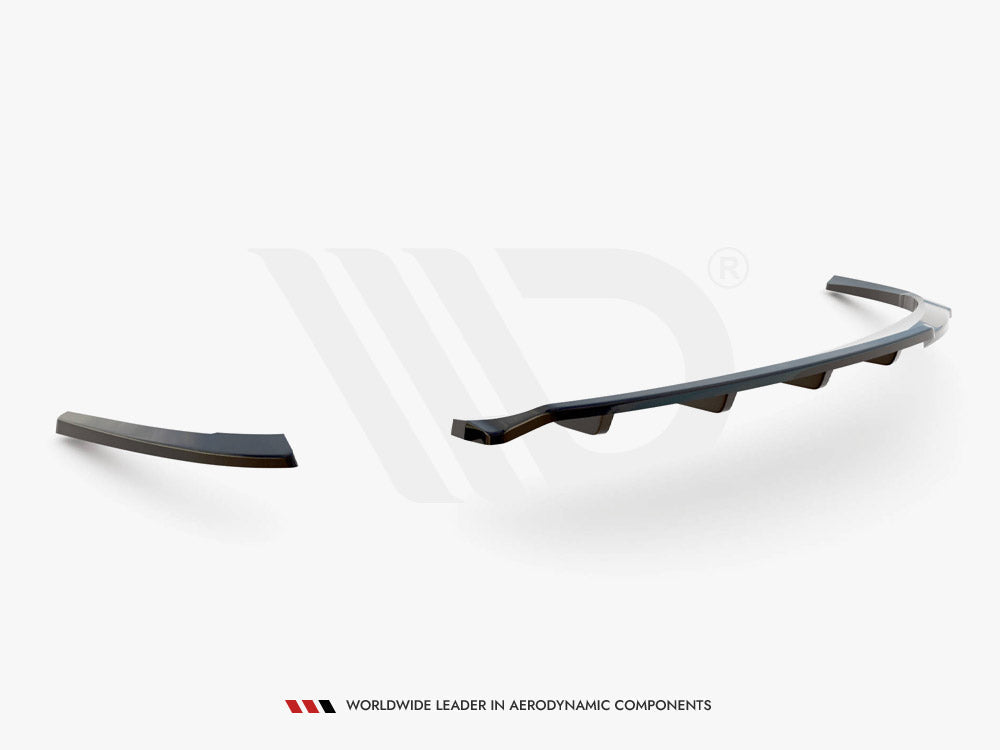 Audi A5 Coupe 8T Facelift (2011-2016) Maxton Design Central Rear Splitter, Gloss Black