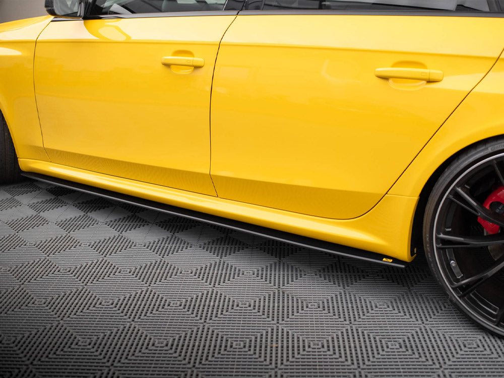 Audi RS4 B8 (2012-2015) Maxton Design STREET PRO Side Skirts Diffusers, 10mm ABS