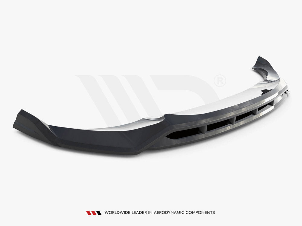 BMW X4 G02 M-Pack front splitter V.2 - Maxton Design gloss black