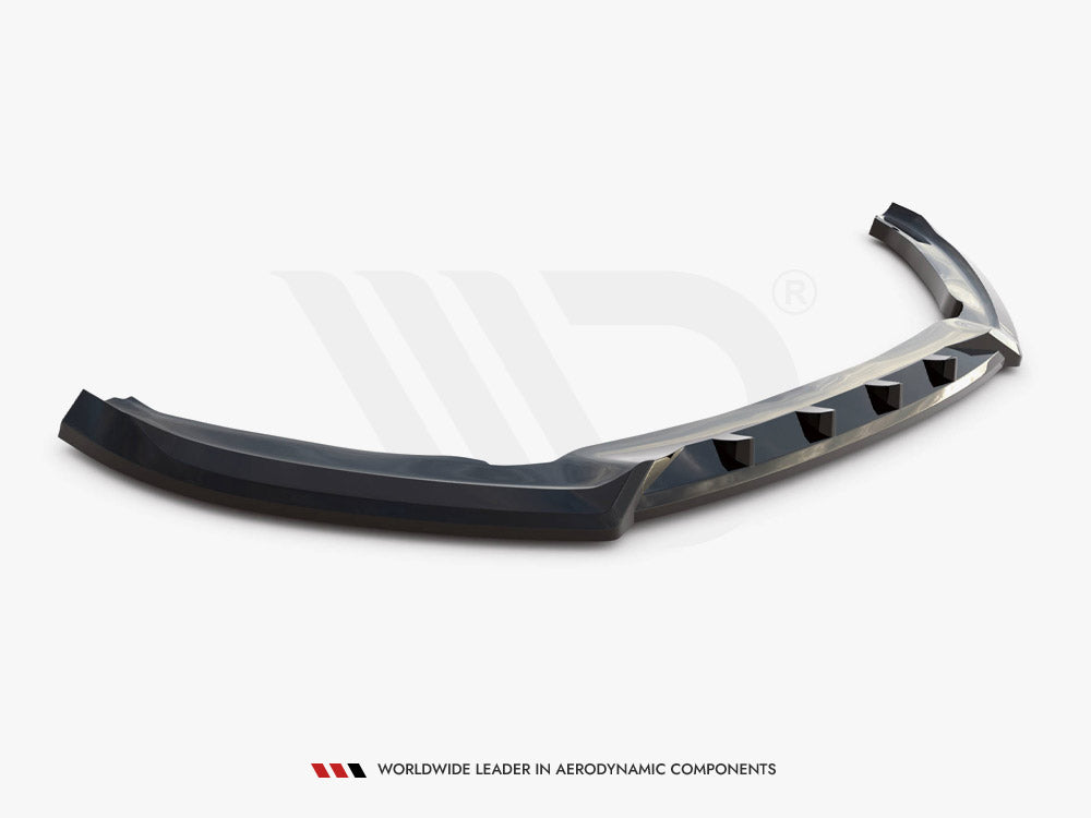 Ford Edge Sport Mk2 (2014-2019) front splitter, Maxton Design gloss black ABS