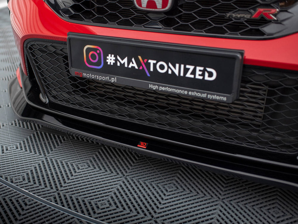 Honda Civic Type R Mk 11 (2023+) Front Splitter V.1 by Maxton Design