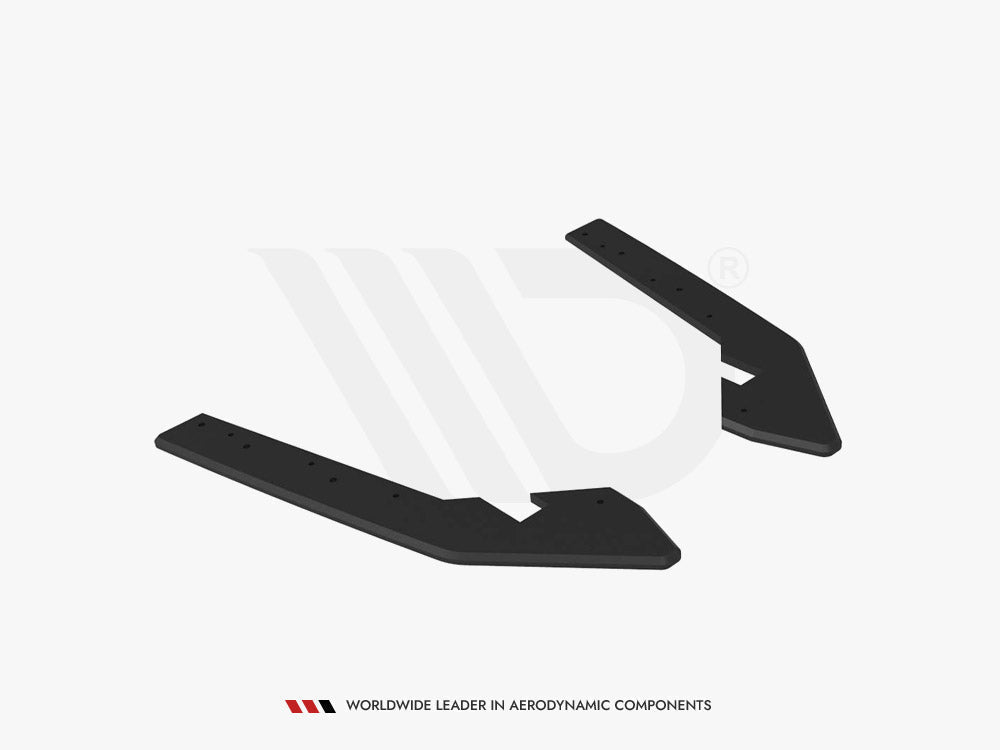 BMW 2 Coupe G42 rear side splitters, Maxton Design Street Pro, 10mm ABS, matte black
