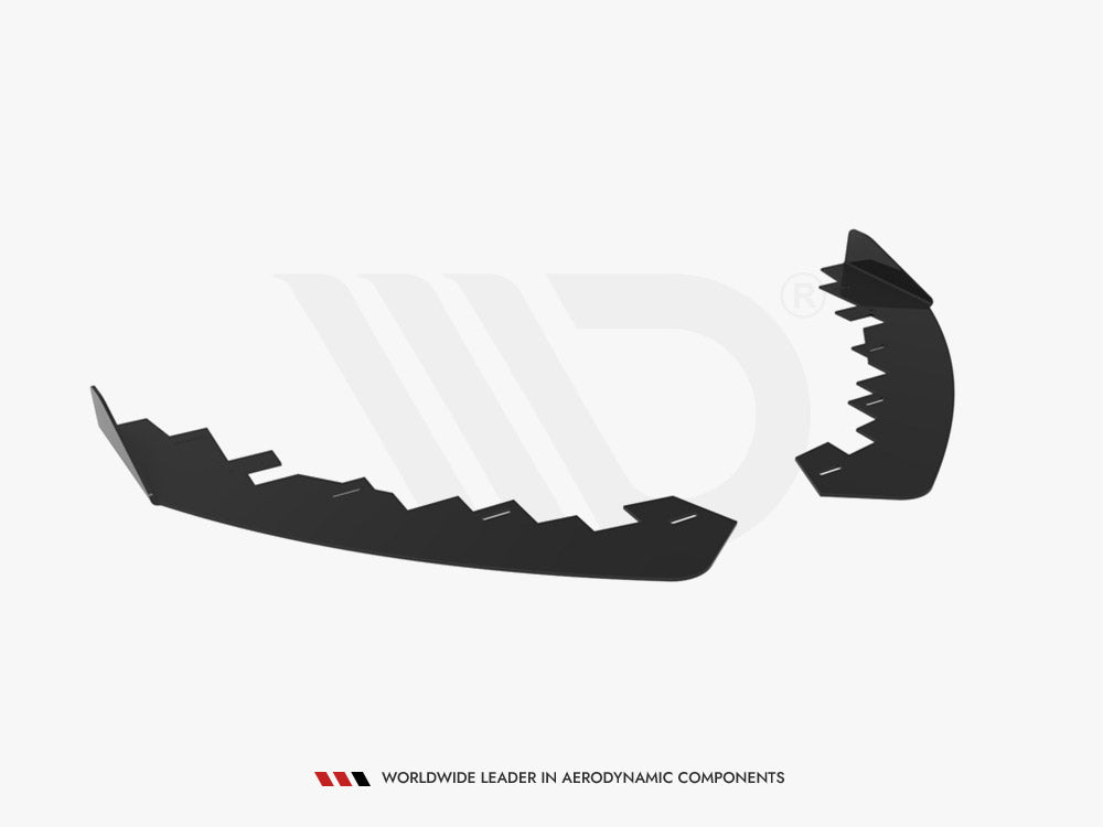 Ford Focus ST MK4 (2019-) front splitter flaps, Maxton Street PRO, FOFO4STCNC-FD1