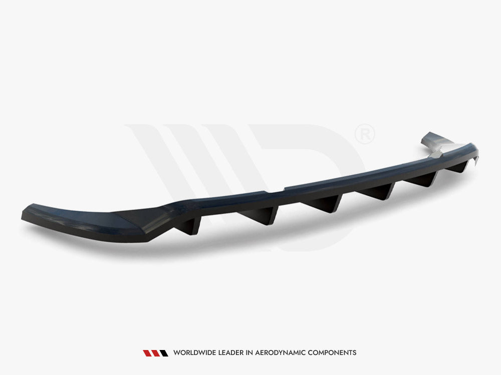 Audi Q3 Sportback F3 (2019+) Maxton Design Central Rear Splitter with Vertical Bars