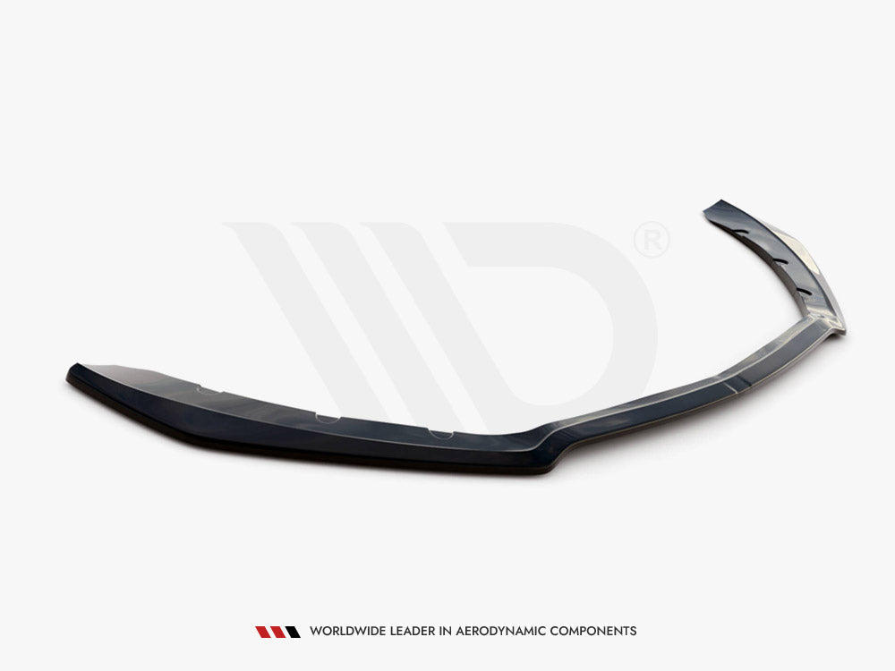 Ford Mustang GT Mk6 2014-2017 front splitter, Maxton Design gloss black ABS