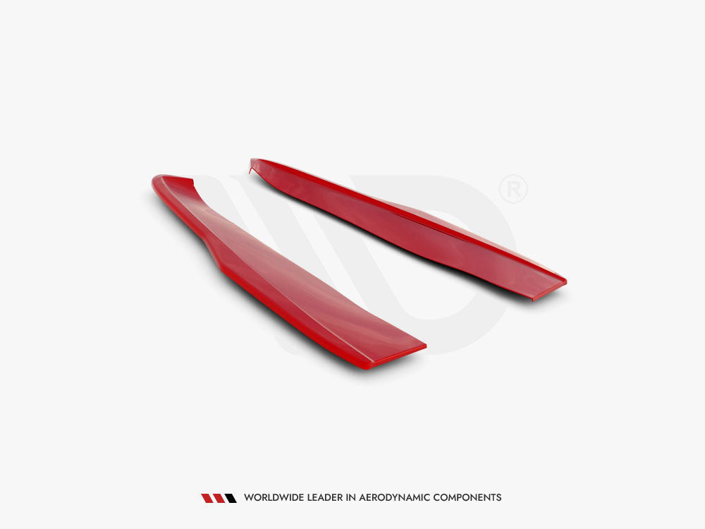 Ford Mustang Mk6 Facelift (2017-2023) Rear Side Splitters V.2 - Maxton Design ABS