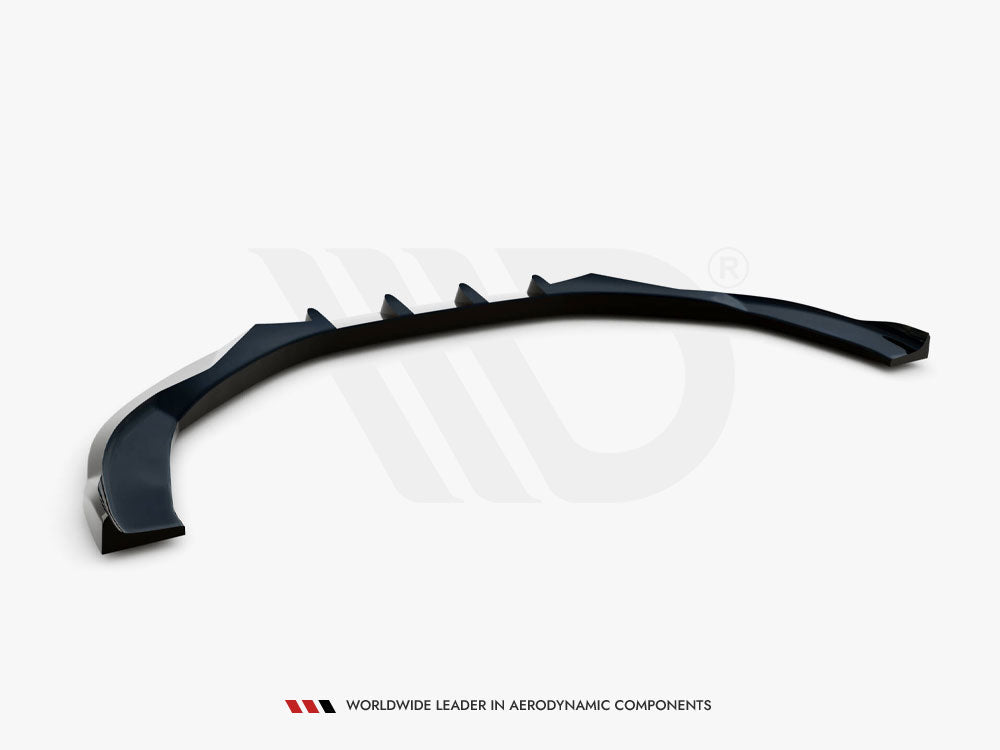 Audi A8 D4 Facelift (2013-2017) front splitter - Maxton Design gloss black ABS
